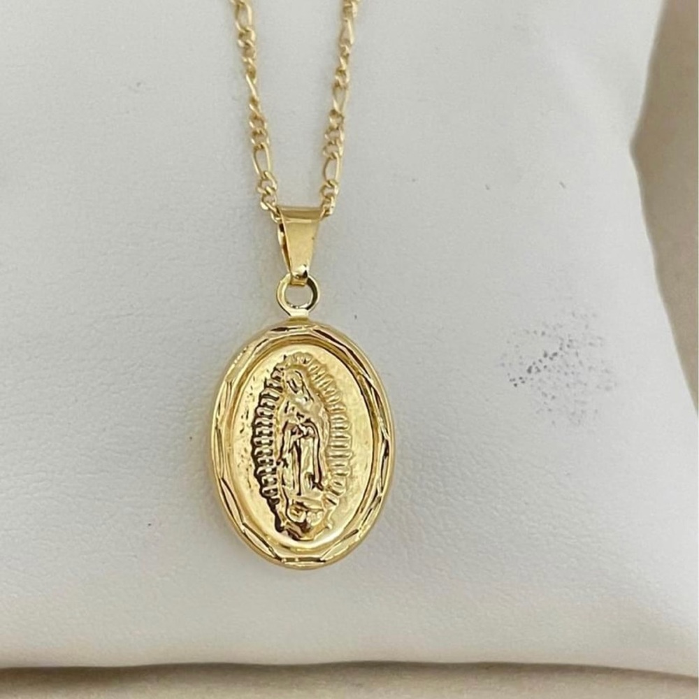 18k Gold Filled Virgin Guadalupe Necklace